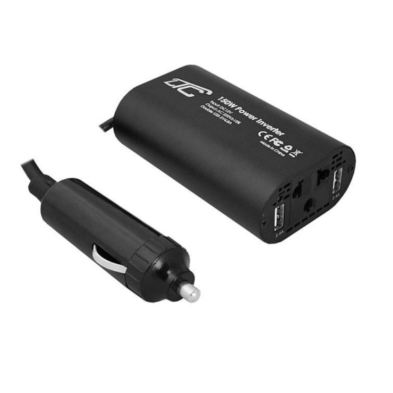 Convertitore Corrente DC 12V A AC 230V, 150W - Per Auto, Camper, Barca, Alimentare Piccoli Elettrodomestici